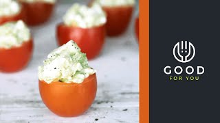 Avocado & Egg Stuffed Cherry Tomatoes