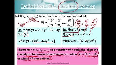Gradient Vectors and Contour Plots