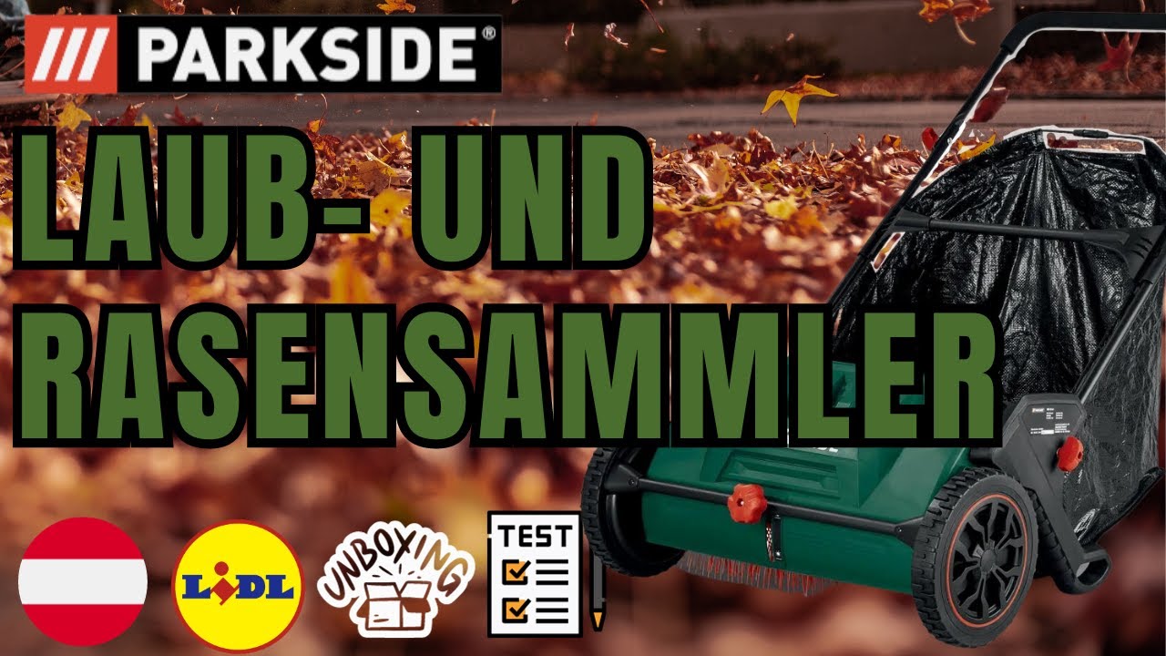 LAUB- UND RASENSAMMLER Parkside PKM 103 A1 AUSTRIA LIDL - YouTube