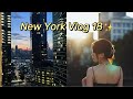 New York Vlog18｜把现在的每一天都过好💗｜去office 第一天🚶‍♀️｜纽约超好吃的lamb over rice｜在家做咖喱鸡肉饭🍛｜恢复健身｜自己种的小番茄🍅结果啦！