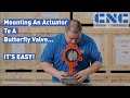 Mounting a pneumatic actuator to a butterfly valve its easy