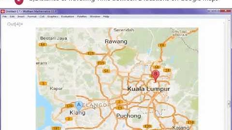 Integrate Google Maps Into Mathematica For Advance Computation