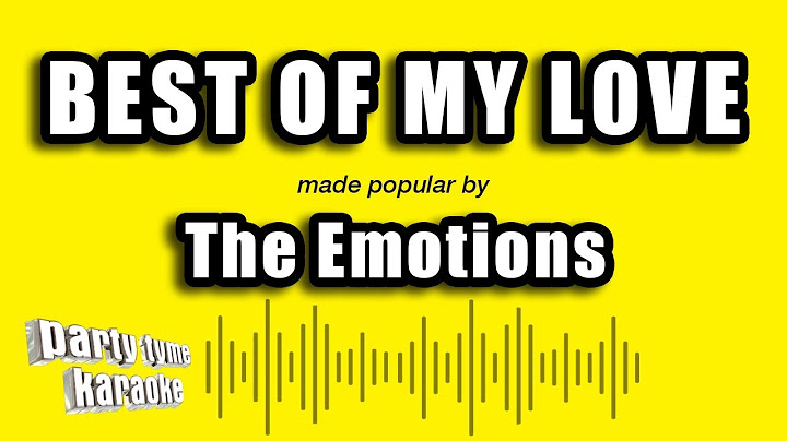 Best of My Love Karaoke version - Karaoke performance video thumbnail