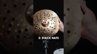 STACKS ON STACKS ON STACKS
Here’s a little 101 on the 3 ways we stack our cymbals.
Which is your favorite? Anyone have some crazy combinations they want to share in the comments? STACKS ON STACKS ON STACKS