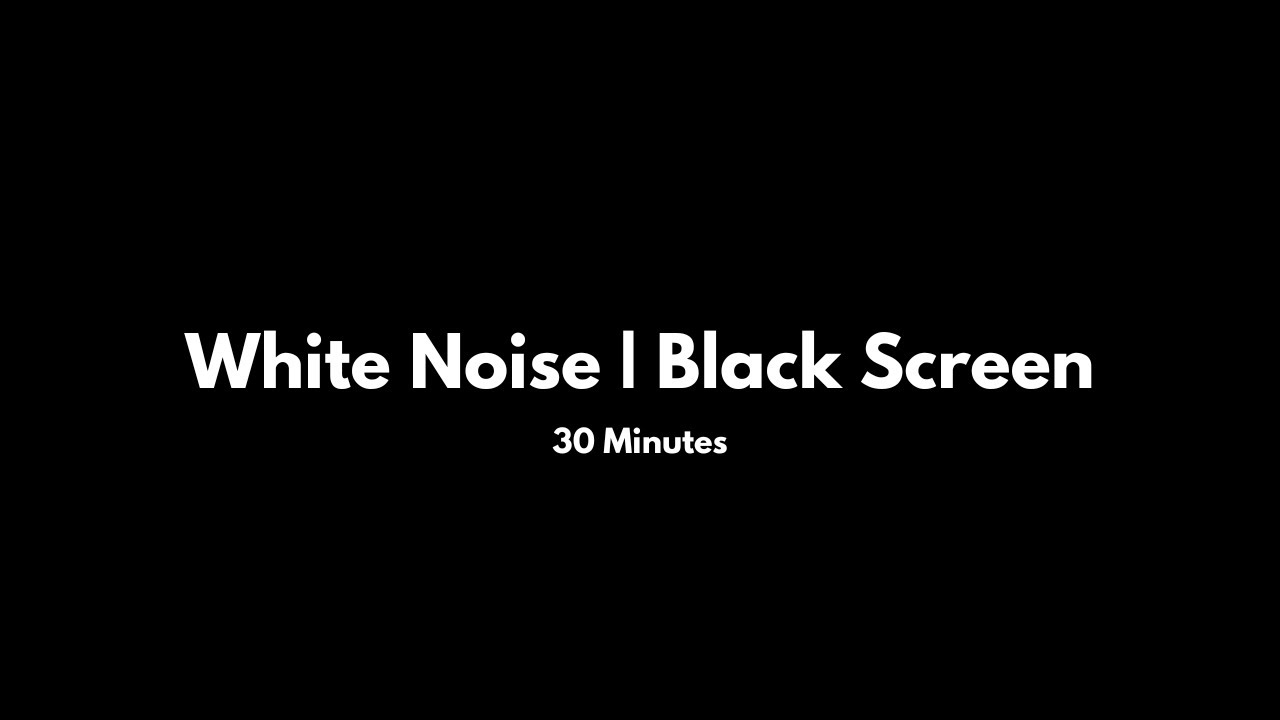WHITE NOISE | BLACK SCREEN  Sounds for studying, sleeping, relaxing, and mediation!  SLEEP BETTER!