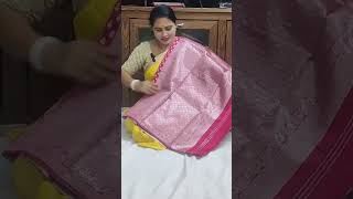 Soft Chanderi Silk Saree (Pink) | What’s app: 87903 61508| For more details check Description screenshot 2