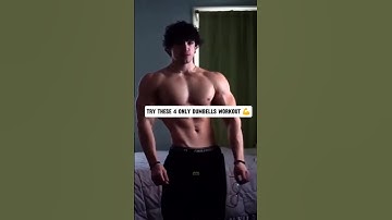 4 Dumbbell Only Exercises for Bigger Shoulders 💪 #homeworkout #shoulderworkout #fitness