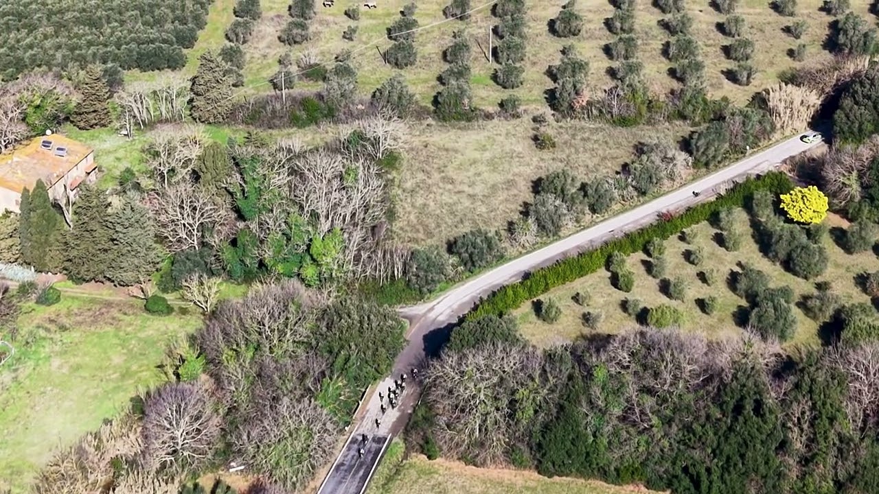 Team Tactics in Tuscany: VCycling Academy Race | Bolgheri 🇮🇹 #djimini5pro #drone #cycling