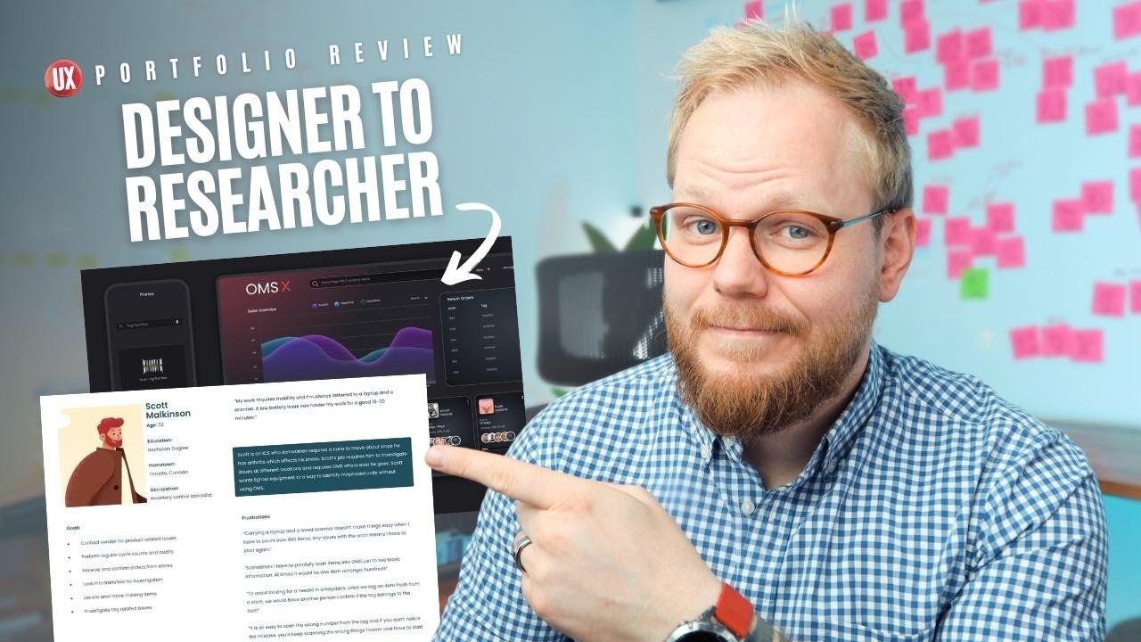 UX Portfolio Review: Product Designer to User Researcher - YouTube