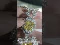 Luxury Yellow Zircon 925 Silver Necklace For Jewelry Show
