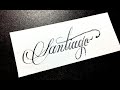 ✔ Como Escribir NOMBRES en Caligrafía 🅸🅽🅶🅻🅴🆂🅰 o Copperplate | Letras Lindas Pablo Bermúdez