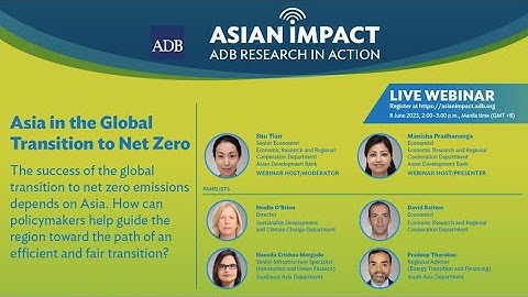 Asian Impact Webinar 63: Asia in the Global Transition to Net Zero