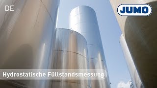 Inbetriebnahme von Füllstandsmessungen nach dem hydrostatischen Prinzip | JUMO | DE