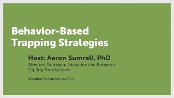 Behavior-Based Trapping Strategies | Pig Brig Trap Systems