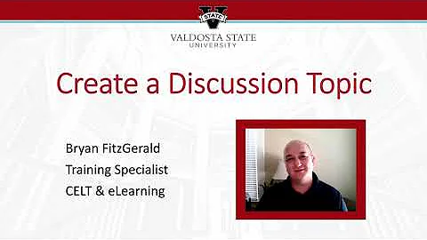 Create a Discussion Topic in BlazeVIEW