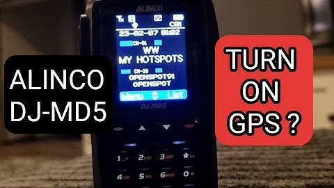 ALINCO DJ-MD5 Turn on GPS