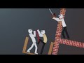Humans fight on unstable buildings in people playground