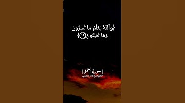 سورة النحل الآية ١٧ الى ٢٢ بصوت الشيخ #ماهر_المعيقلي