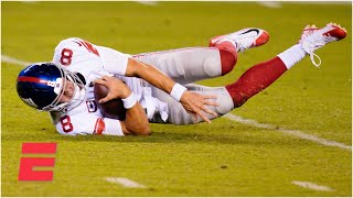 Reacting to Daniel Jones tripping & falling on his long run vs. the Eagles | KJZ Wealth