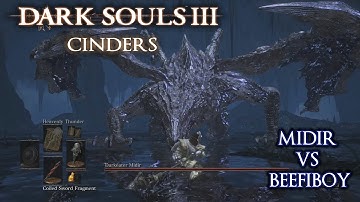 DARK SOULS 3 CINDERS (ver. 1.65) | FULL DESCRIPTION MAXIMUM ARMOR AND ABSORPTION BUILD | MIDIR FIGHT