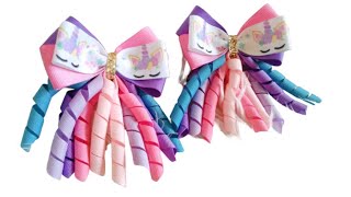 Create an enchanting Hair bow  mini korker hair bow fit for a magical unicorn | DIY Tutorial