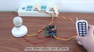 1 Channel RF Remote Controller Switch AC Lamp Off/On