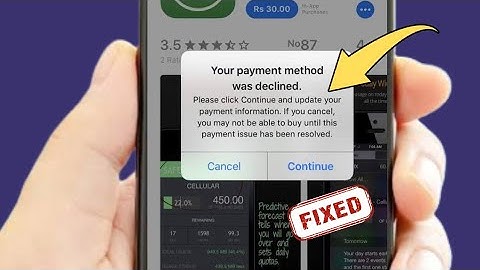 Uw betaalmethode is geweigerd. Werk deze bij of geef een nieuwe betaalmethode op en probeer het o...