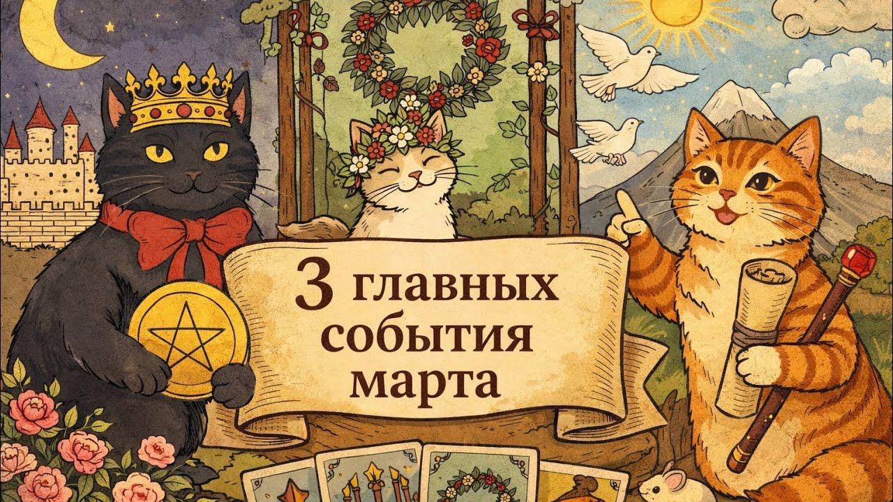 3 главных события Марта Гадание на Tarot расклад ясновидение предсказание 