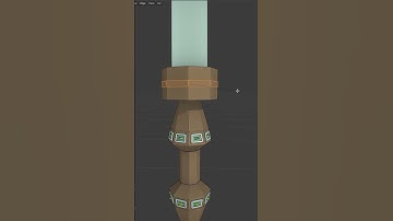 Creating low poly Sword 4- Blender  #shorts