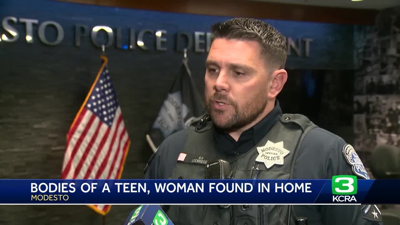 Woman, teenager found dead in Modesto home during welfare check - YouTube