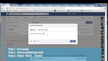 Creating a draft facebook post in 2 minutes
