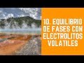 10. Equilibrio de fases en disoluciones con electrolitos volátiles