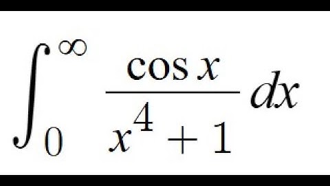 Feynman Integration Example 58 Updated - ∫ from 0 to ∞ of (cos(x) / (x^4 + 1)) dx