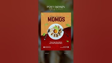Momos Social Media Post Design Using Canva | Rajesh