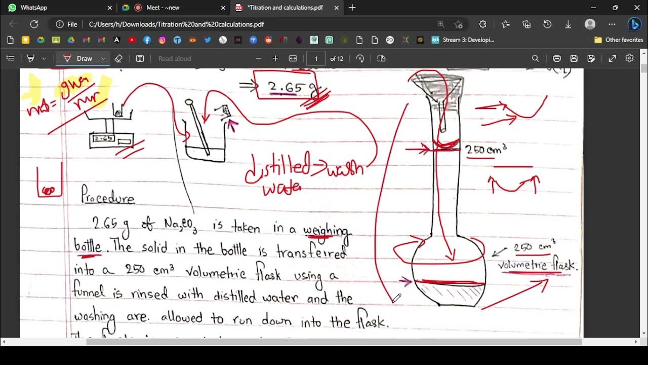 Introduction to Titration Chemistry Unit 2 AS Edexcel A level Bangla YouTube
