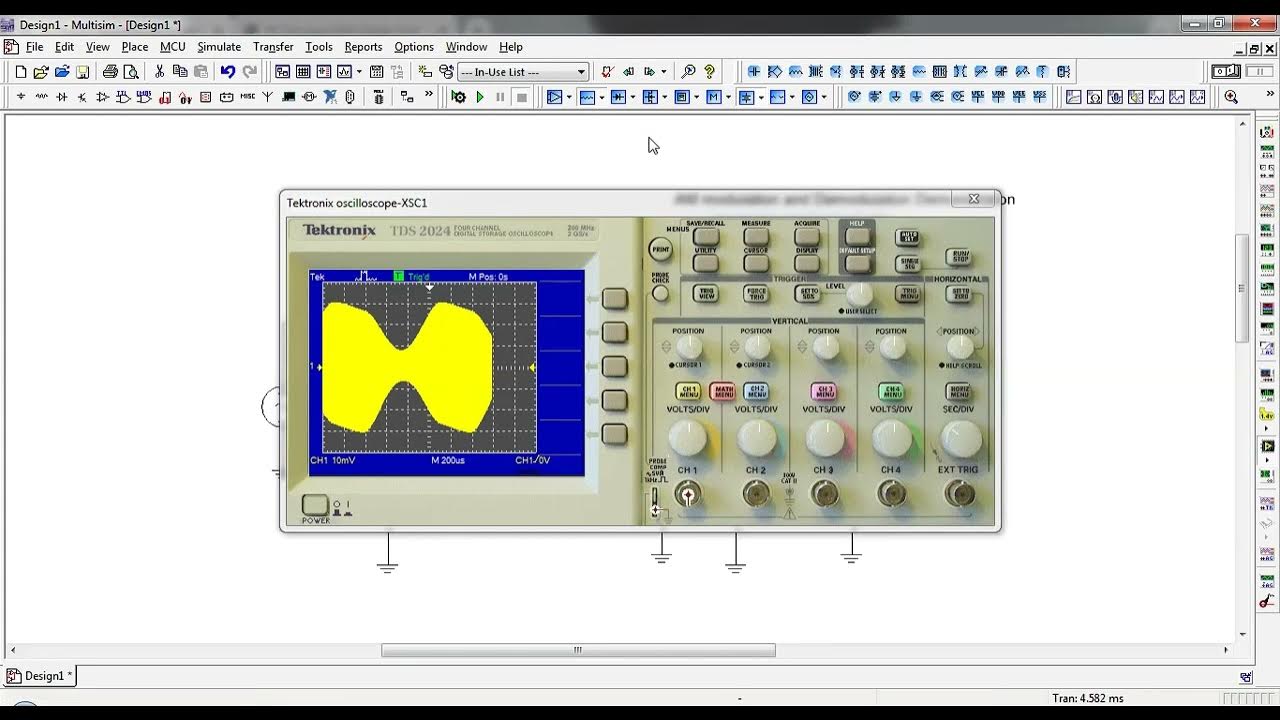 Amplitude Modulation and Demodulation with Single Diode Multisim