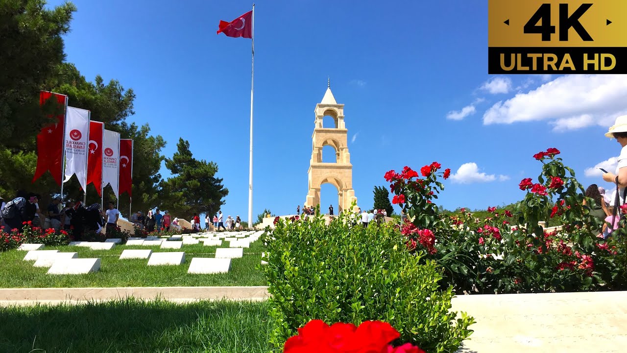 Çanakkale Eceabat | 57. Alay Şehitliği | Walking Tour | 4K | 60fps | 2023 |