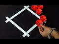 3 Quick And Easy Paper Flower Wall Hangings | Wall Decor Ideas