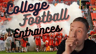 GERMAN reacts to COLLEGE FOOTBALL ENTRANCES