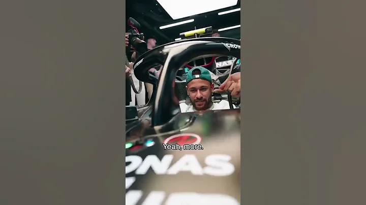 Neymar jumps in Lewis Hamilton’s F1 car 😅 (via @Mercedes-AMG F1/TT) #shorts