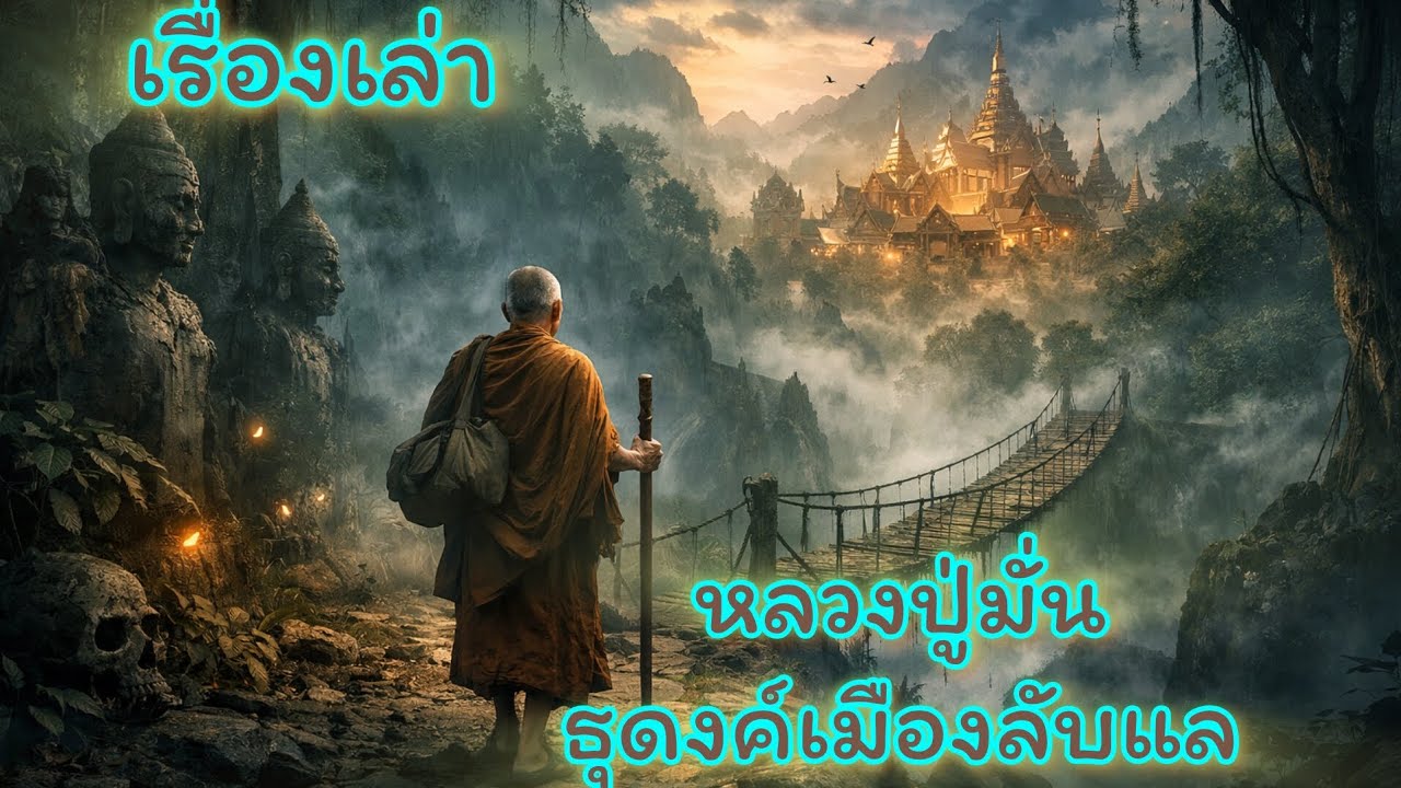 ตามรอยหลวงปู่มั่นภูริทัตโต เดินธุดงค์ในป่าลึก เจอเมืองลับแล #ตำนานพระเกจิ #ตำนานพระธุดงค์ 