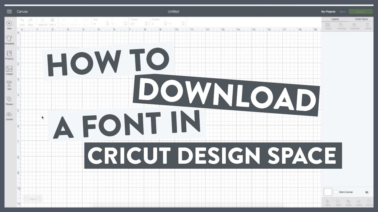 How To Download A Font To Cricut Design Space Youtube