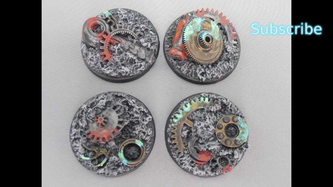 40mm Round Junkyard Cogs Bases - Showcase - YouTube