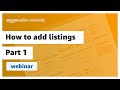 How to add listings to your amazon store part 1  webinar