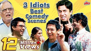 ३ इडियट्स के मज़ेदार FUNNY सीन्स - Rancho, Farhan, Virus And Silencer Best Scenes - 3 Idiots Comedy
