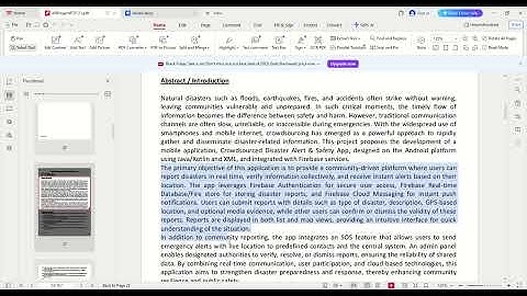 Android based Crowdsourced Disaster Alert & Safety App | cs619 vu fyp #vu #cs619