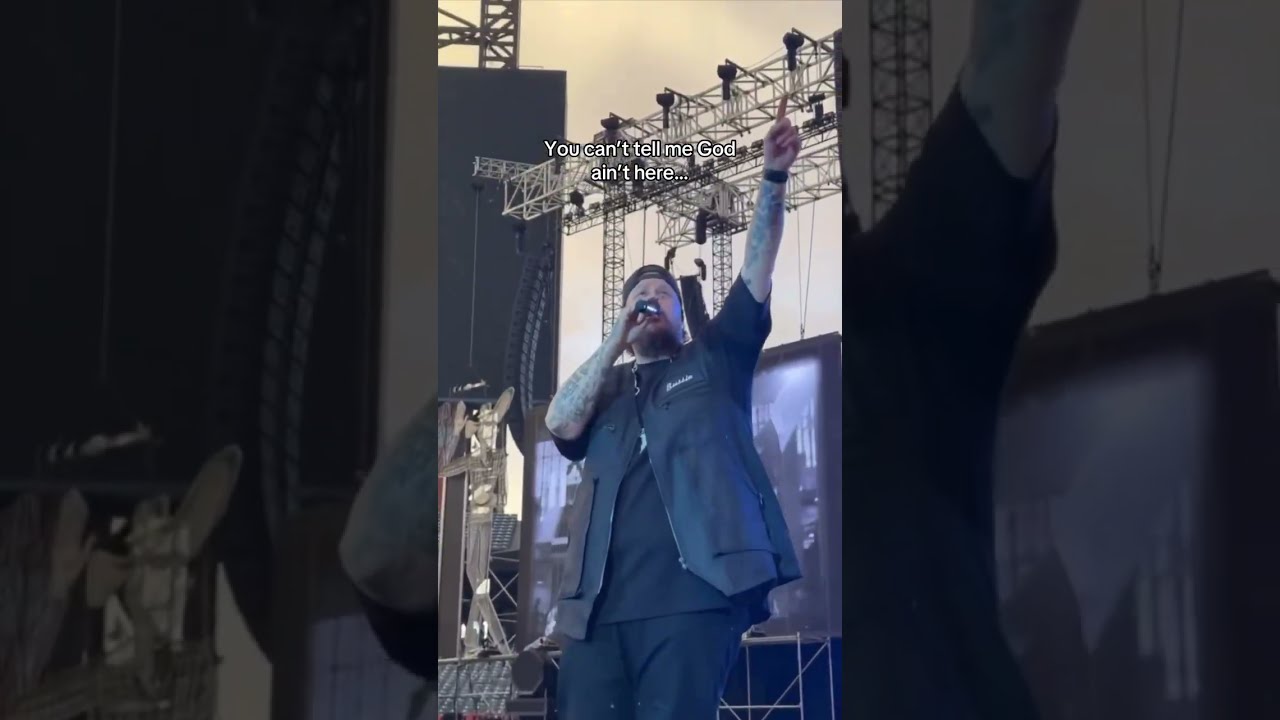 Double rainbow appears during Hard Fought Hallelujah