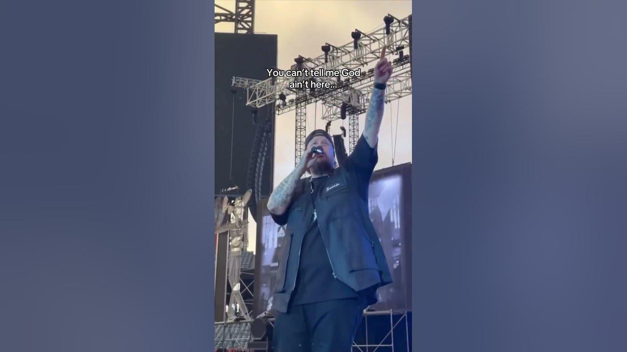 Double rainbow appears during Hard Fought Hallelujah