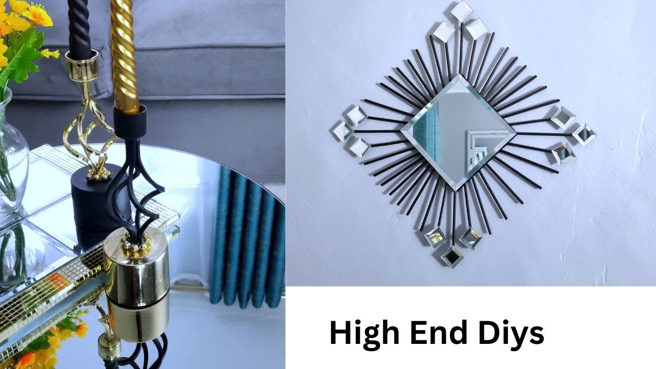 DIY HIGH-END HOME DECOR on a Budget~ Recycling ideas for home decor items.