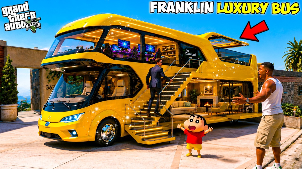 Franklin & Shinchan Buy The World's Most Luxurious Camper Van In GTA 5!